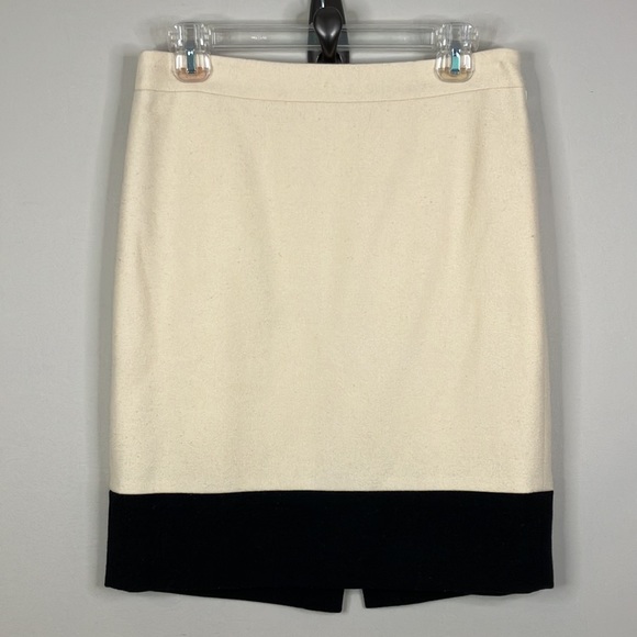 J Crew colorblock wool pencil skirt - Picture 2 of 7